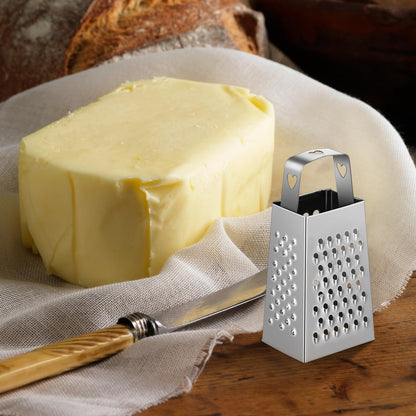 Mini Cheese Grater 6 Pack Stainless Steel Handheld Box Grater for Cheese Garlic Carrots Potatoes Vegetable Slicer and Shredder Compact Kitchen Gadget for Home Use