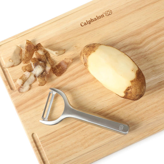 Prime Y Peeler, Stainless Steel Vegetable Peeler with Swivel Blade for Smooth Peeling, Weighted Handle for Control