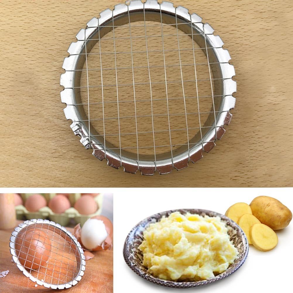Egg Chopper Stainless Steel Egg Slicer Fruit Cube Salads Cutters Tomato Cutter Potato Cutter as pictures