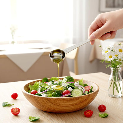 2 PCS Stainless Steel Coffee Scoop, Dual-Measure Long Handle Measuring Spoon (1 Tbsp & 1 Tsp) with Centimeter Tick Mark for Ground Coffee, Tea, Sugar, Baking