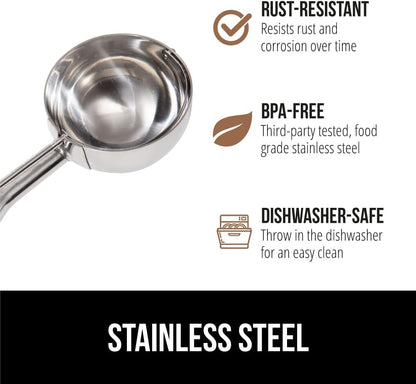 304 Stainless Steel Cookie Scoop, 1 TBSP Scooper, Black