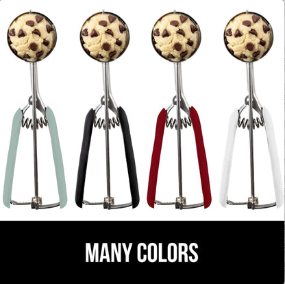 304 Stainless Steel Cookie Scoop, 1 TBSP Scooper, Black