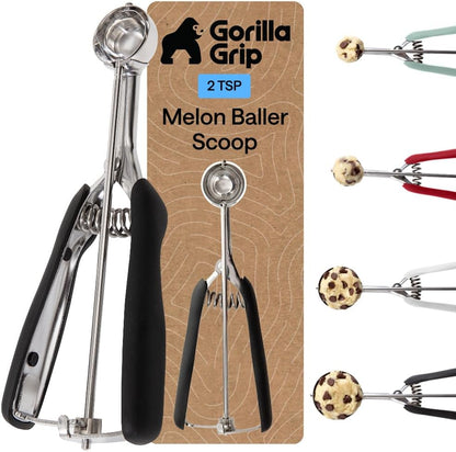 304 Stainless Steel Cookie Scoop, 1 TBSP Scooper, Black