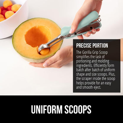 304 Stainless Steel Cookie Scoop, 1 TBSP Scooper, Black