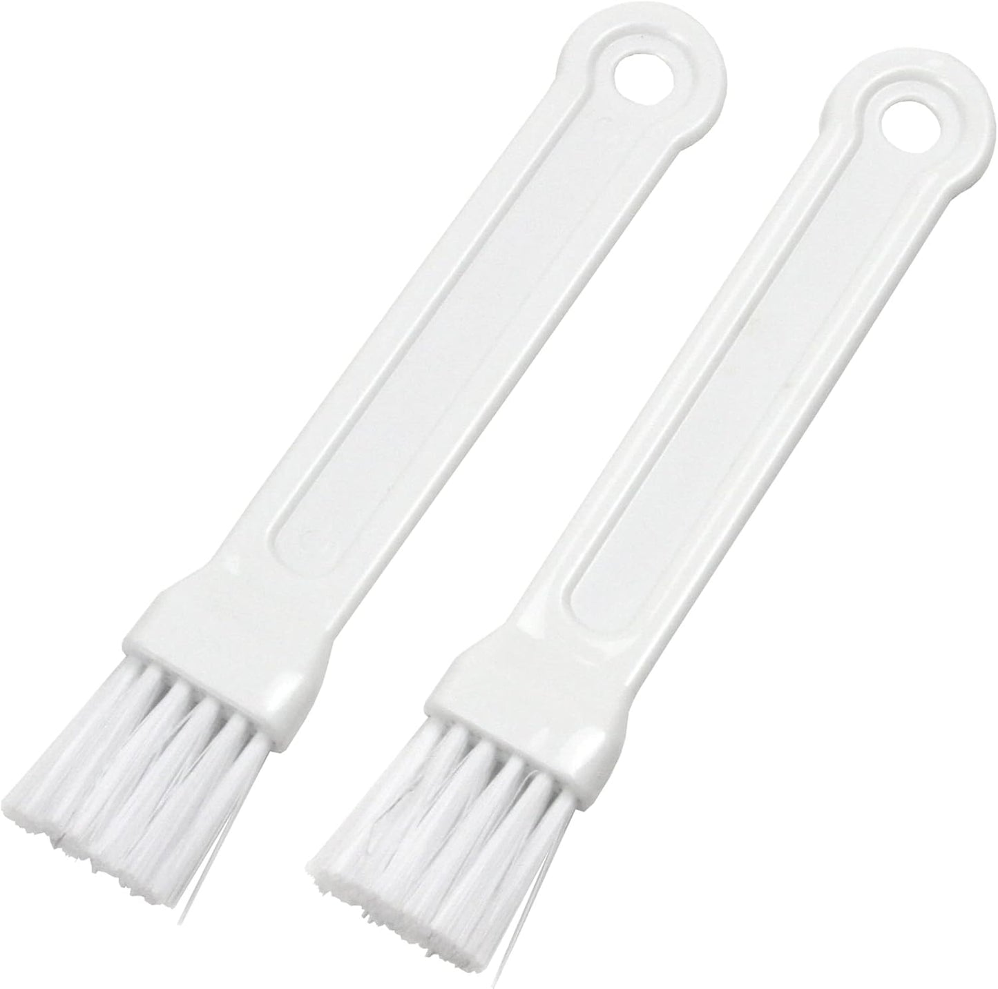 Select Plastic Mini Pastry Brush, 7 inches in length 1 inch width 2 piece set, White