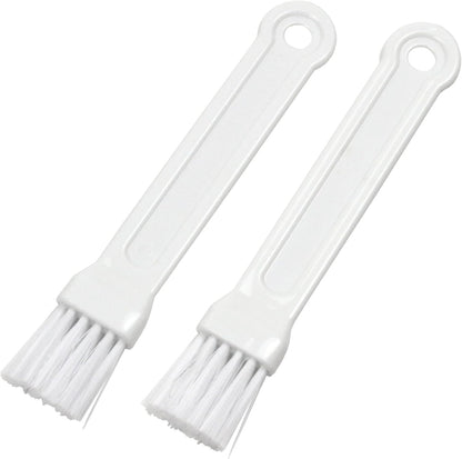 Select Plastic Mini Pastry Brush, 7 inches in length 1 inch width 2 piece set, White