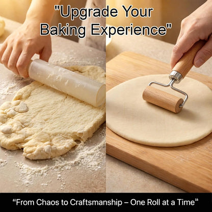 Wooden Rolling Pin, Wooden Dough Roller, Small Rolling Pin (6 Inch)