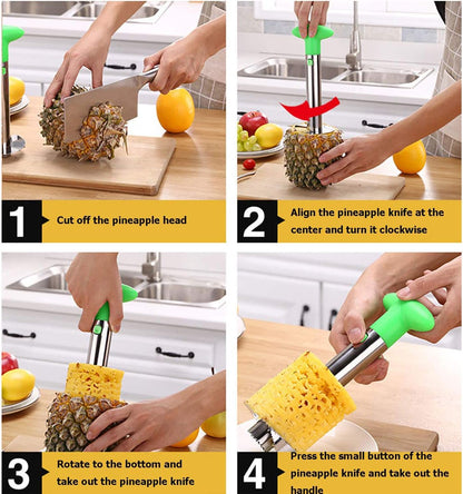 Pineapple Corer and Slicer Tool, Core Remover