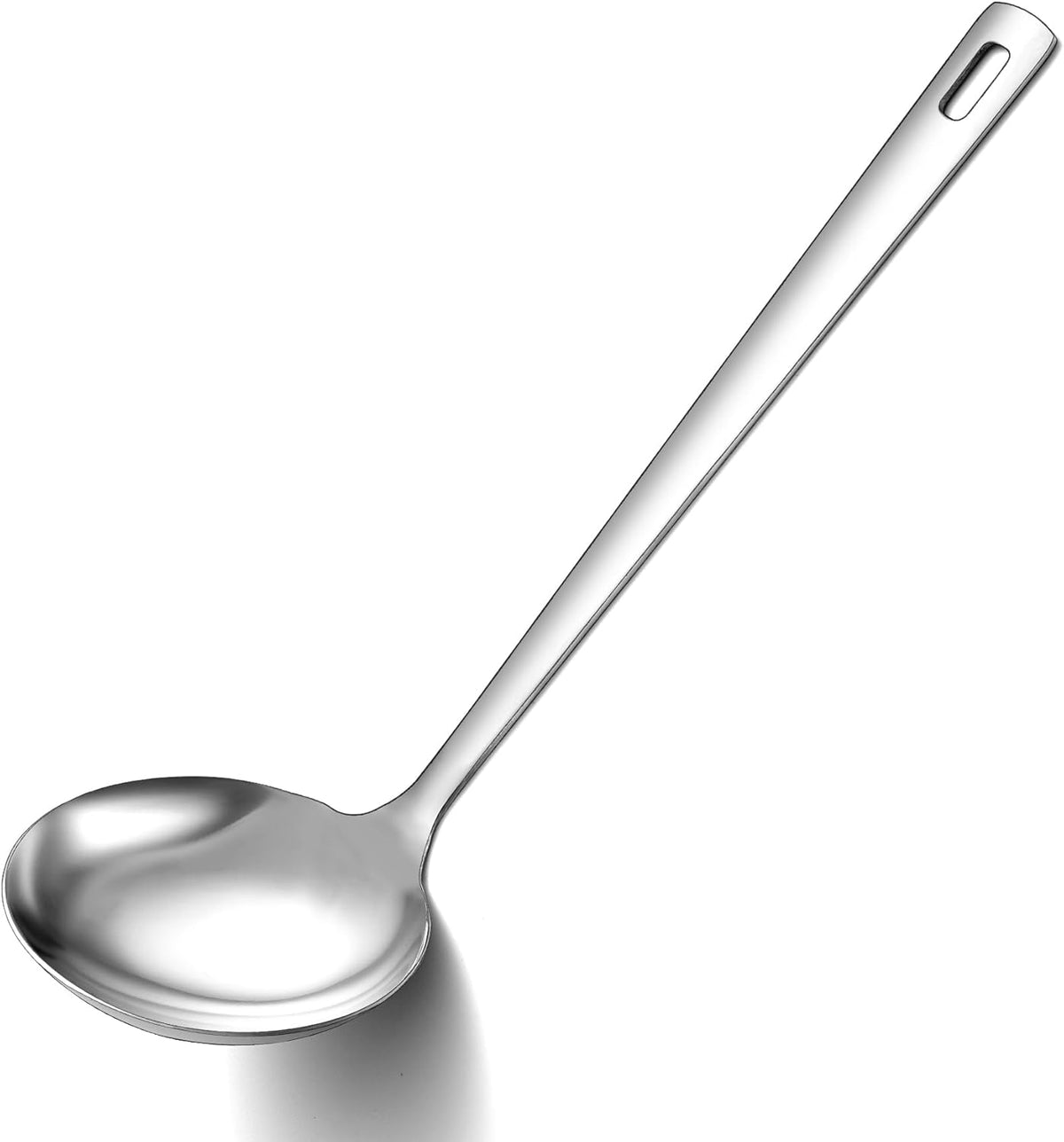 Stainless Steel Soup Ladle, 11.8" Durable Ladel Spoon for Serving or Cooking, Dishwasher Safe, Durable & Rust-Resistant Cooking Utensil