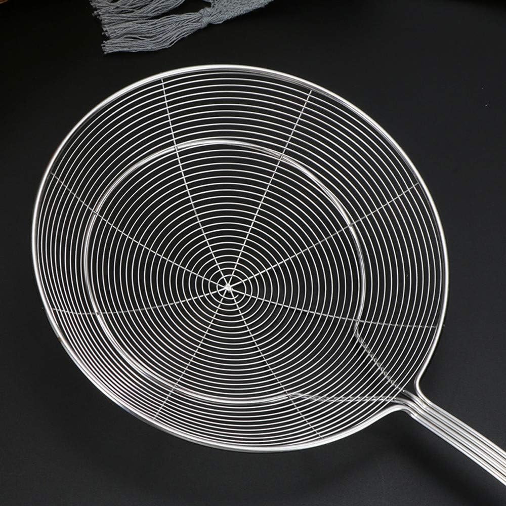 Stainless Steel Spider Strainer, 15.5 Inch Wire Mesh Asian Durable Large Skimmer Spoon with Long Handle,Kitchen Utensils,Spider Strainer for Pasta,Frying Food,Cooking,Skimming Grease and Foam
