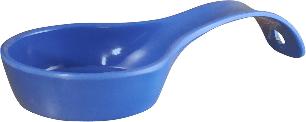 Kitchen Counter Utensil Spoon Rest, Ladles, Spaghetti Forks, & Spatulas, Durable BPA-Free Plastic – Dishwasher Safe, Décor, Space Saving Hanging Hole on Handle, Plum