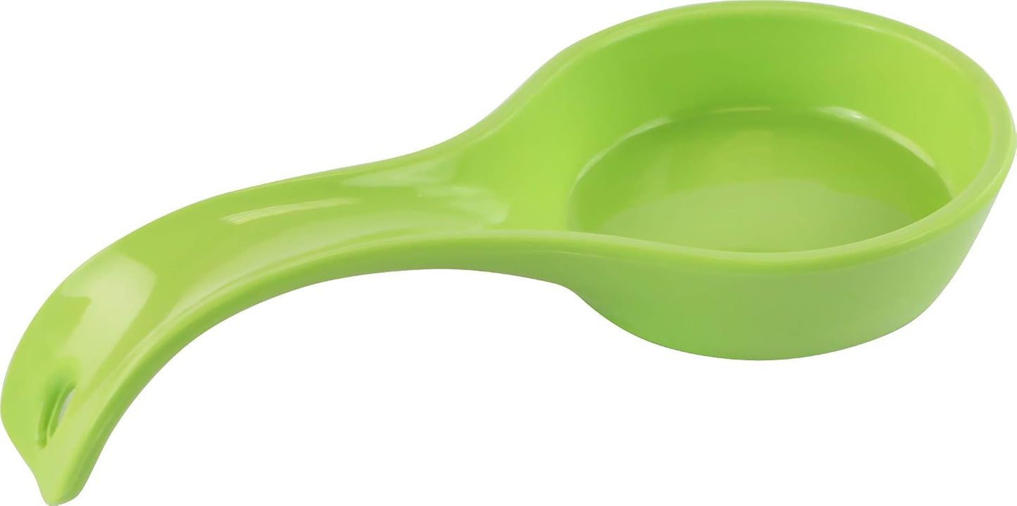 Kitchen Counter Utensil Spoon Rest, Ladles, Spaghetti Forks, & Spatulas, Durable BPA-Free Plastic – Dishwasher Safe, Décor, Space Saving Hanging Hole on Handle, Plum