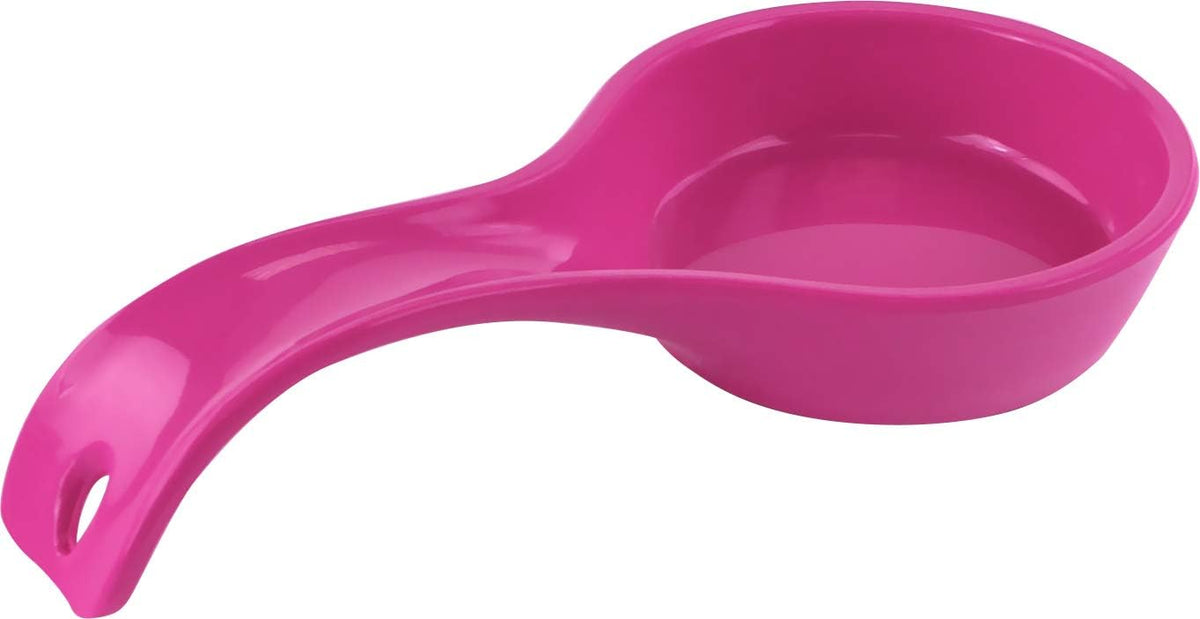 Kitchen Counter Utensil Spoon Rest, Ladles, Spaghetti Forks, & Spatulas, Durable BPA-Free Plastic – Dishwasher Safe, Décor, Space Saving Hanging Hole on Handle, Plum