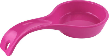 Kitchen Counter Utensil Spoon Rest, Ladles, Spaghetti Forks, & Spatulas, Durable BPA-Free Plastic – Dishwasher Safe, Décor, Space Saving Hanging Hole on Handle, Plum
