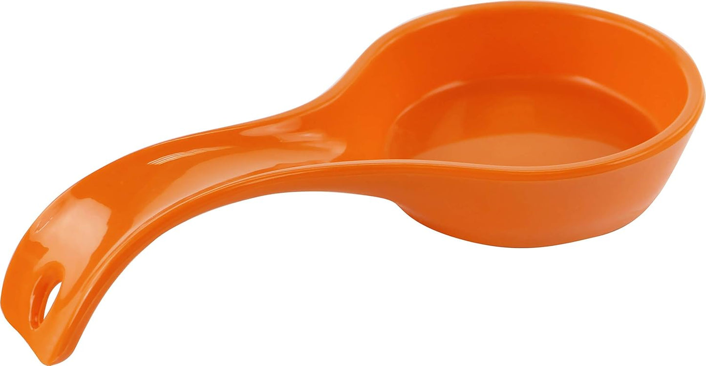 Kitchen Counter Utensil Spoon Rest, Ladles, Spaghetti Forks, & Spatulas, Durable BPA-Free Plastic – Dishwasher Safe, Décor, Space Saving Hanging Hole on Handle, Plum