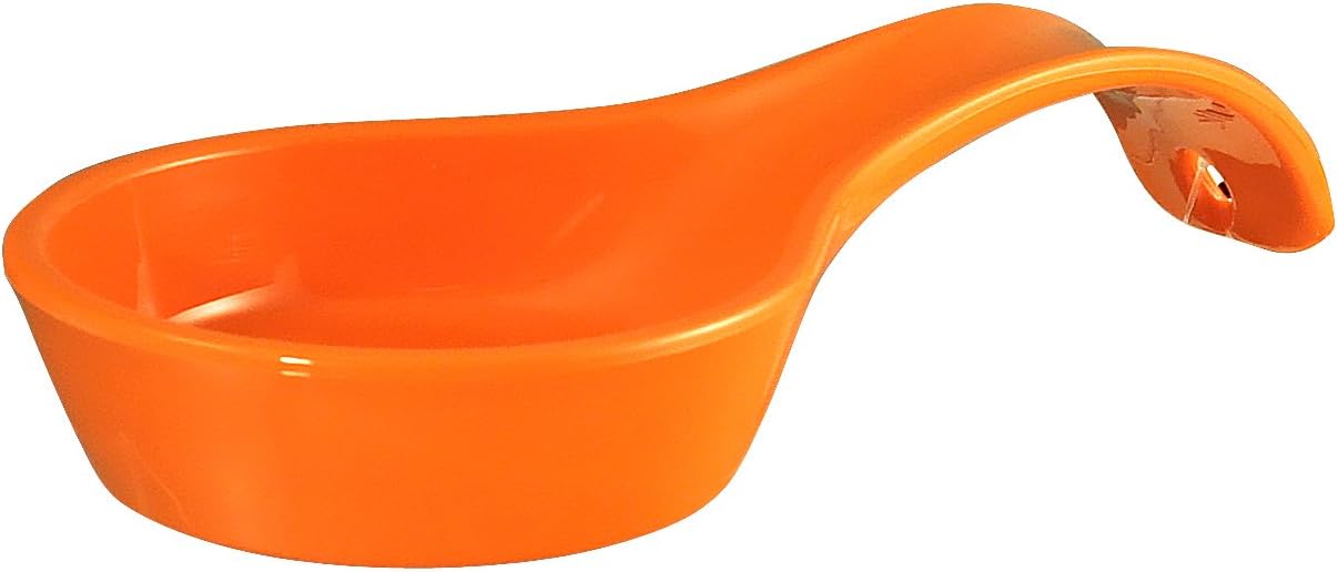 Kitchen Counter Utensil Spoon Rest, Ladles, Spaghetti Forks, & Spatulas, Durable BPA-Free Plastic – Dishwasher Safe, Décor, Space Saving Hanging Hole on Handle, Plum