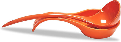 Kitchen Counter Utensil Spoon Rest, Ladles, Spaghetti Forks, & Spatulas, Durable BPA-Free Plastic – Dishwasher Safe, Décor, Space Saving Hanging Hole on Handle, Plum