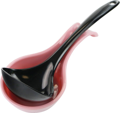 Kitchen Counter Utensil Spoon Rest, Ladles, Spaghetti Forks, & Spatulas, Durable BPA-Free Plastic – Dishwasher Safe, Décor, Space Saving Hanging Hole on Handle, Plum