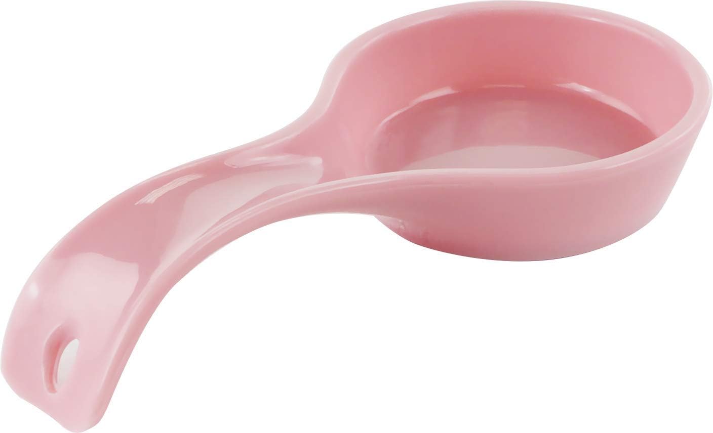 Kitchen Counter Utensil Spoon Rest, Ladles, Spaghetti Forks, & Spatulas, Durable BPA-Free Plastic – Dishwasher Safe, Décor, Space Saving Hanging Hole on Handle, Plum