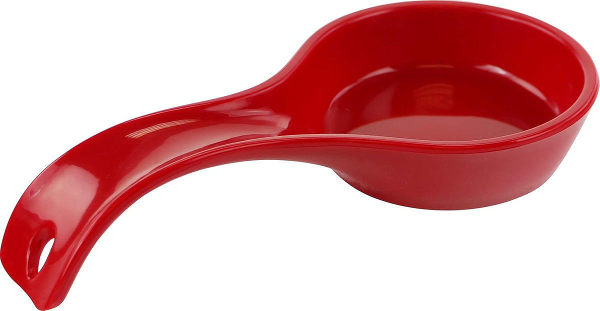 Kitchen Counter Utensil Spoon Rest, Ladles, Spaghetti Forks, & Spatulas, Durable BPA-Free Plastic – Dishwasher Safe, Décor, Space Saving Hanging Hole on Handle, Plum