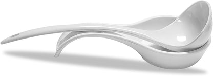 Kitchen Counter Utensil Spoon Rest, Ladles, Spaghetti Forks, & Spatulas, Durable BPA-Free Plastic – Dishwasher Safe, Décor, Space Saving Hanging Hole on Handle, Plum