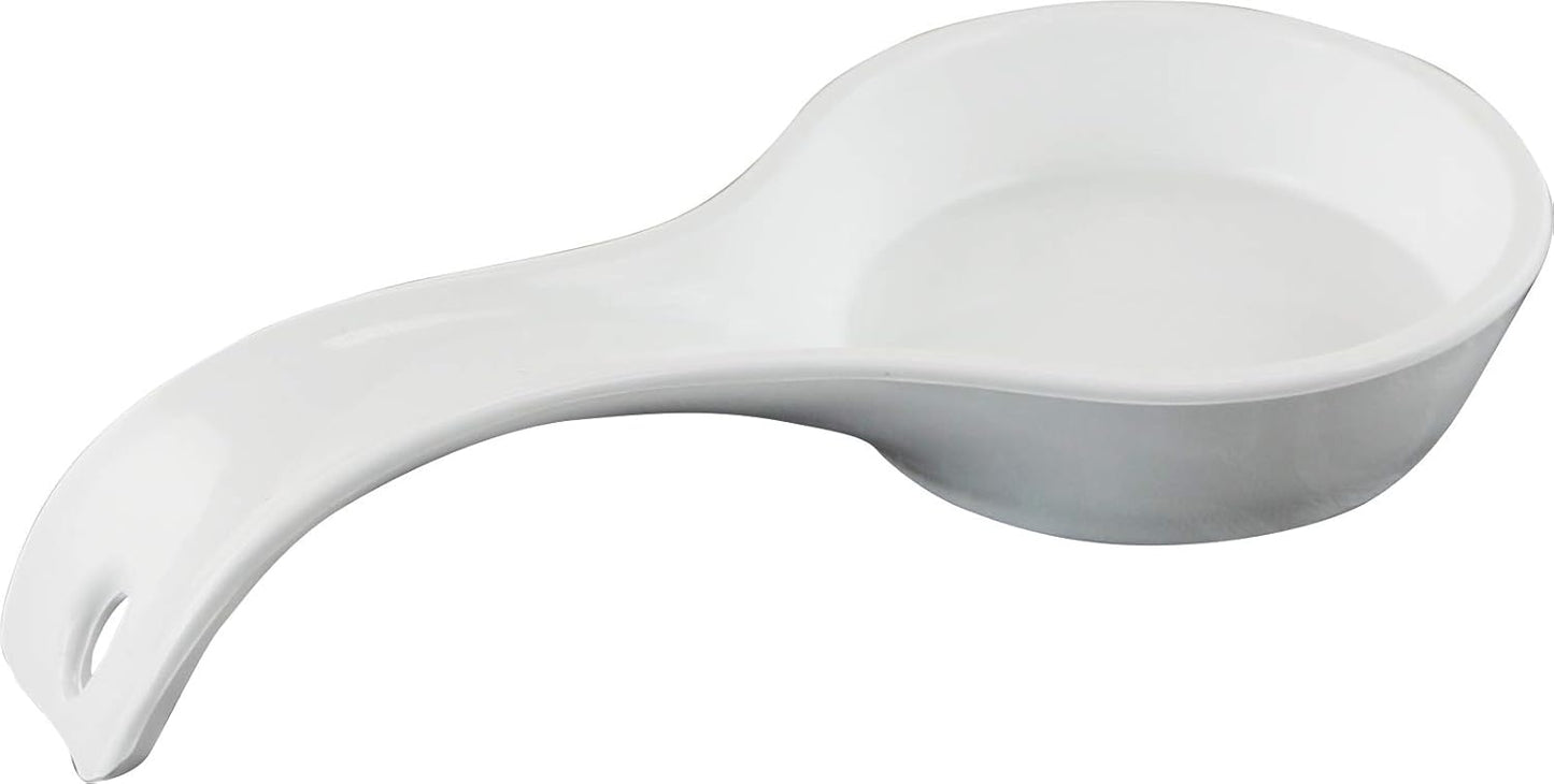 Kitchen Counter Utensil Spoon Rest, Ladles, Spaghetti Forks, & Spatulas, Durable BPA-Free Plastic – Dishwasher Safe, Décor, Space Saving Hanging Hole on Handle, Plum