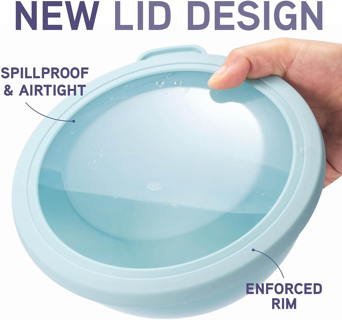 Mixing Bowls with Lids - 12 Piece Plastic Nesting Bowls Set includes 6 Prep Bowls and 6 Lids, Microwave Safe Mixing Bowl Set, Sage Embossed - Colors B