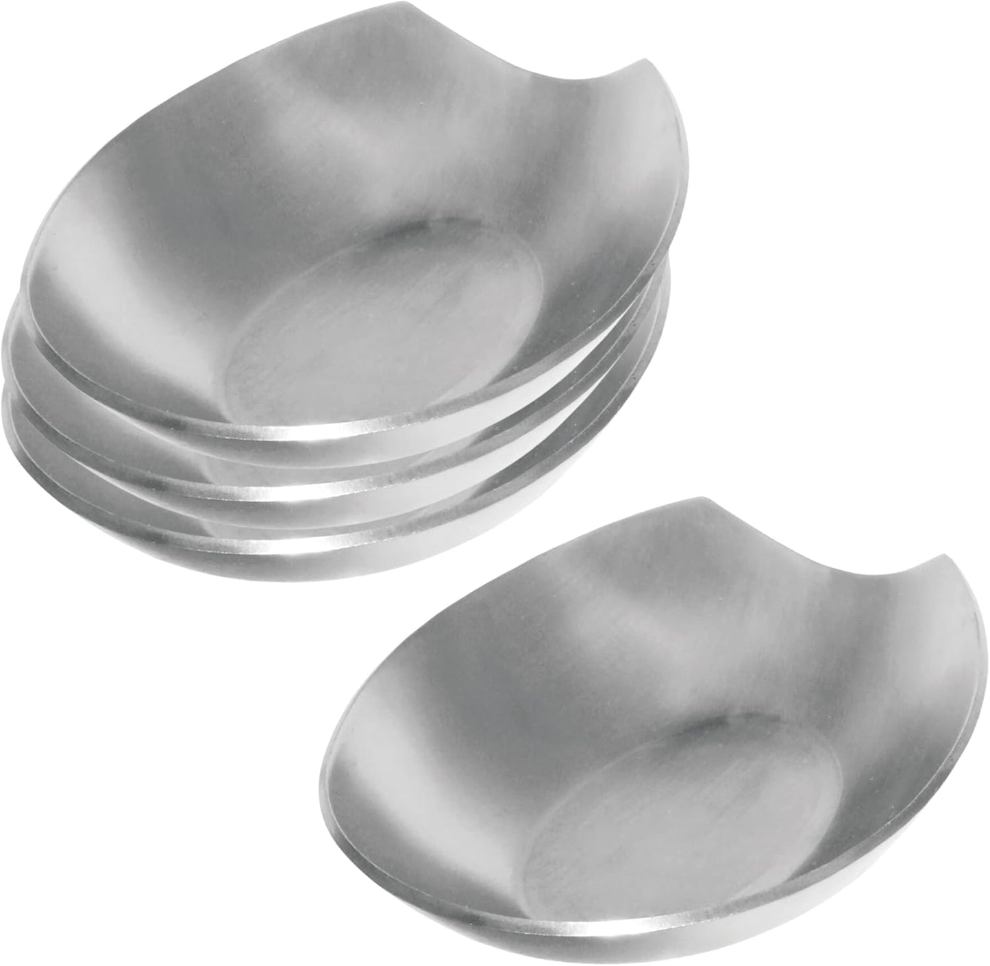 Spooner Stainless Steel Spoon Rest - Set of 4 - Holds Kitchen Utensils for Mess Free Cooking, Great Spoon Rest for Counter, Stove Top, or Coffee Station; Kitchen Accessories, Utensil Rest