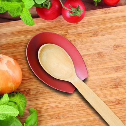 Spooner Stainless Steel Spoon Rest - Set of 4 - Holds Kitchen Utensils for Mess Free Cooking, Great Spoon Rest for Counter, Stove Top, or Coffee Station; Kitchen Accessories, Utensil Rest