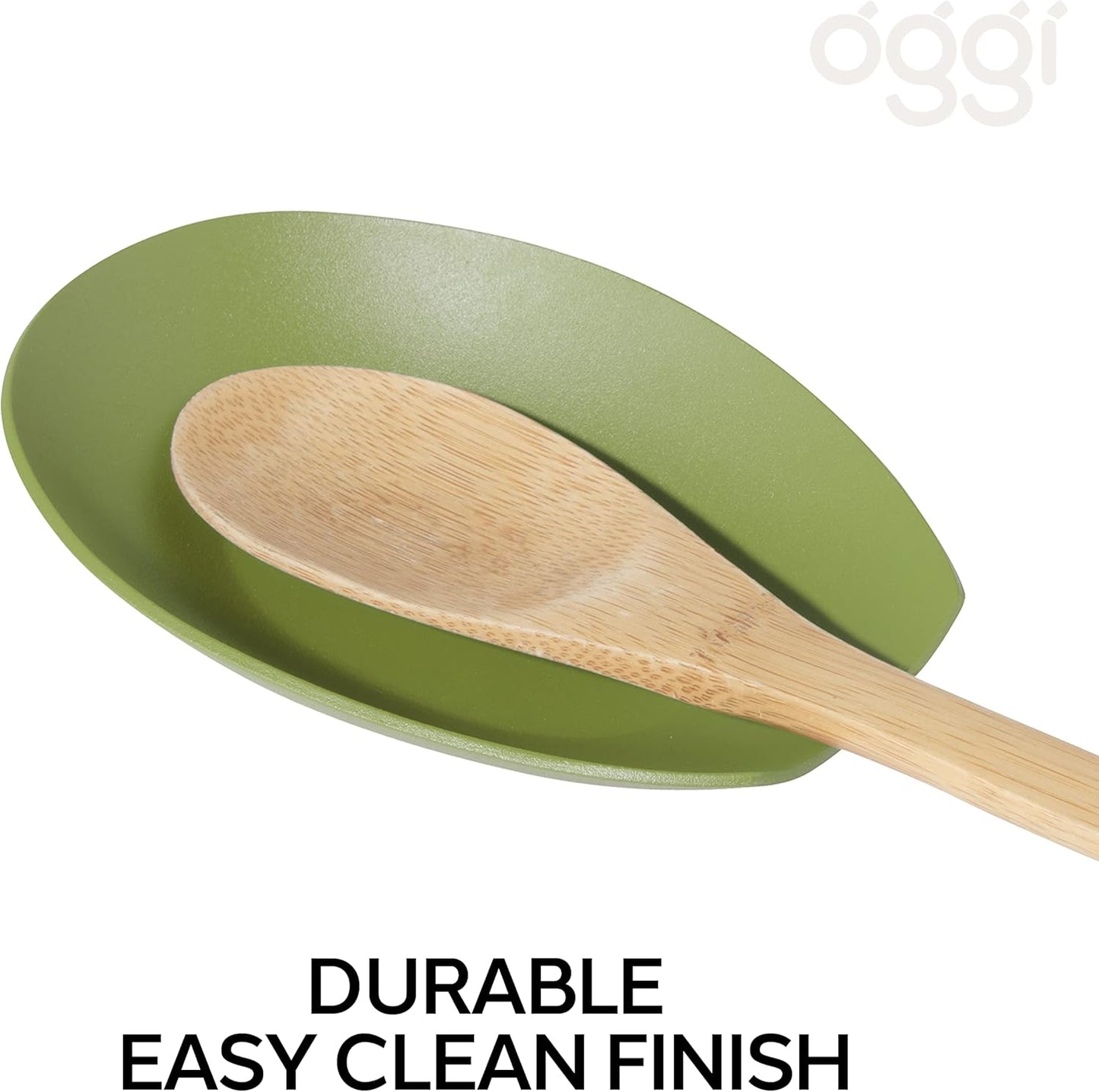 Spooner Stainless Steel Spoon Rest - Set of 4 - Holds Kitchen Utensils for Mess Free Cooking, Great Spoon Rest for Counter, Stove Top, or Coffee Station; Kitchen Accessories, Utensil Rest