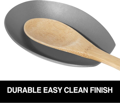 Spooner Stainless Steel Spoon Rest - Set of 4 - Holds Kitchen Utensils for Mess Free Cooking, Great Spoon Rest for Counter, Stove Top, or Coffee Station; Kitchen Accessories, Utensil Rest