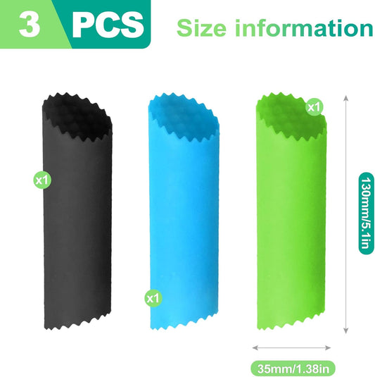 3PCS Food-Grade Silicone Garlic Peeler - Easy-Clean Roller Tool for Effortless Peeling & Pressing, Kitchen Gadget for Garlic Skin Removal