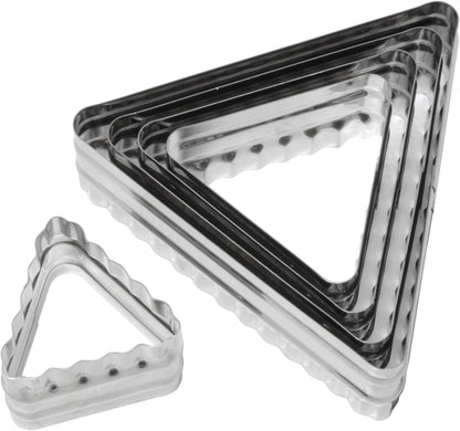 Plain Edge Round Cutters in Graduated Sizes, Stainless Steel, 11 Pc Set