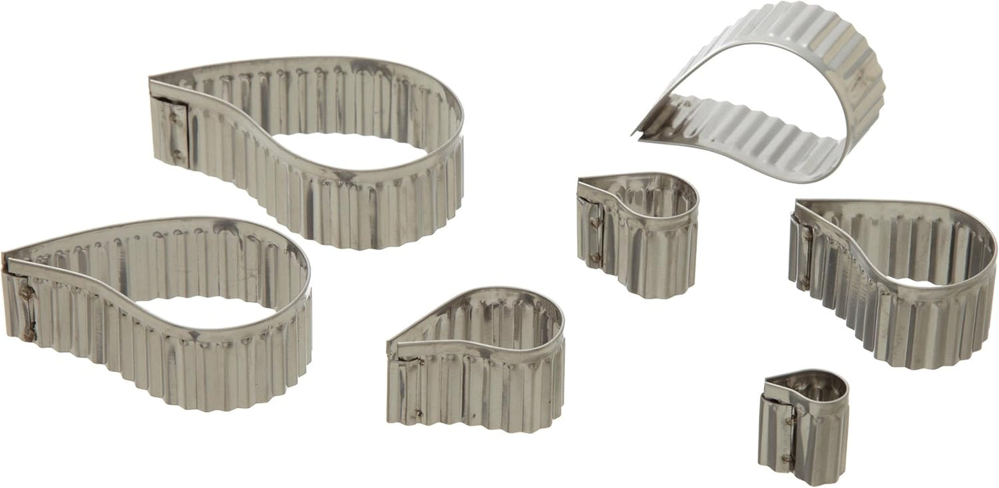 Plain Edge Round Cutters in Graduated Sizes, Stainless Steel, 11 Pc Set