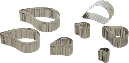 Plain Edge Round Cutters in Graduated Sizes, Stainless Steel, 11 Pc Set