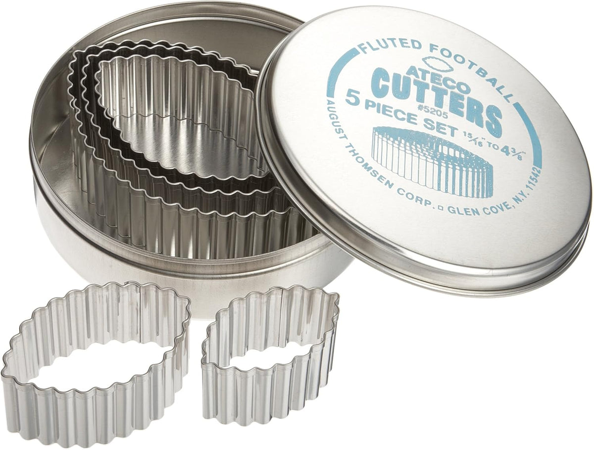 Plain Edge Round Cutters in Graduated Sizes, Stainless Steel, 11 Pc Set