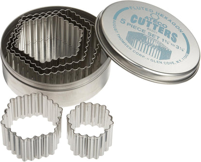 Plain Edge Round Cutters in Graduated Sizes, Stainless Steel, 11 Pc Set