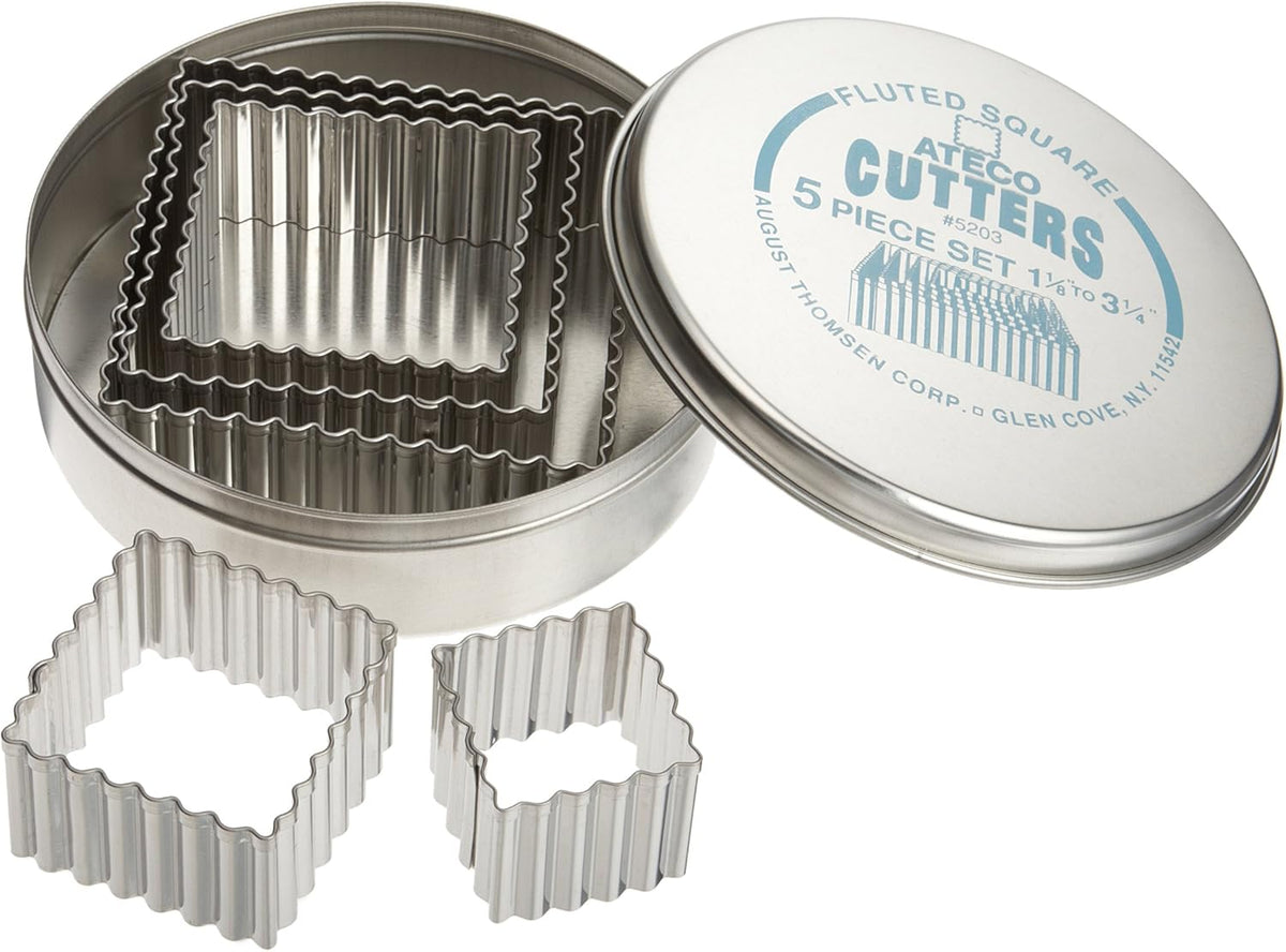 Plain Edge Round Cutters in Graduated Sizes, Stainless Steel, 11 Pc Set