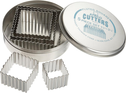 Plain Edge Round Cutters in Graduated Sizes, Stainless Steel, 11 Pc Set