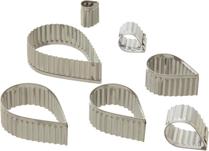 Plain Edge Round Cutters in Graduated Sizes, Stainless Steel, 11 Pc Set