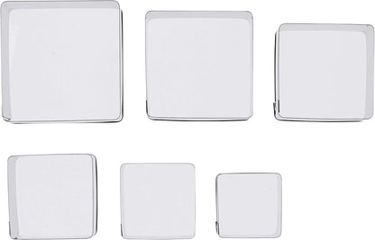 Plain Edge Round Cutters in Graduated Sizes, Stainless Steel, 11 Pc Set