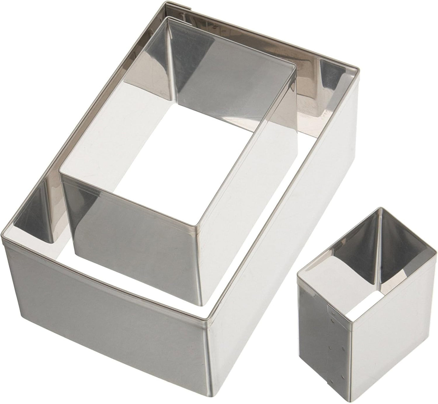 Plain Edge Round Cutters in Graduated Sizes, Stainless Steel, 11 Pc Set