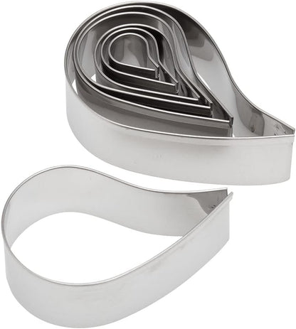 Plain Edge Round Cutters in Graduated Sizes, Stainless Steel, 11 Pc Set