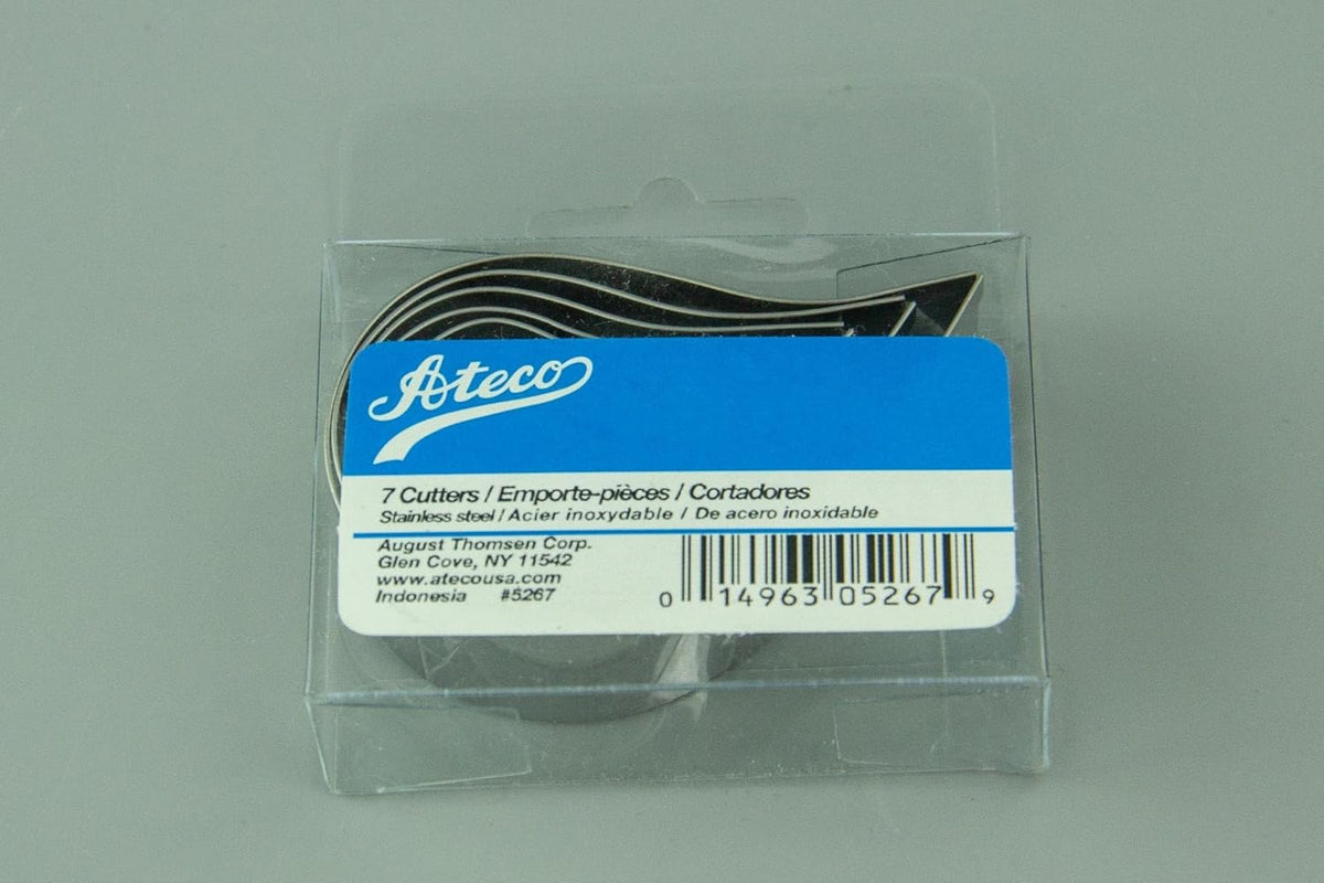 Plain Edge Round Cutters in Graduated Sizes, Stainless Steel, 11 Pc Set