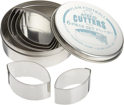 Plain Edge Round Cutters in Graduated Sizes, Stainless Steel, 11 Pc Set