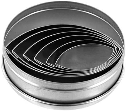 Plain Edge Round Cutters in Graduated Sizes, Stainless Steel, 11 Pc Set