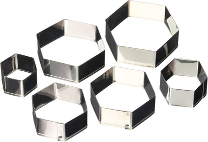 Plain Edge Round Cutters in Graduated Sizes, Stainless Steel, 11 Pc Set