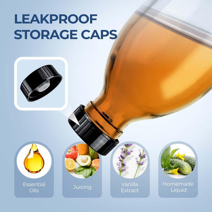 8 oz Amber Glass Pump Bottle, Small Empty Soap Dispenser for Oil | Refillable Dark Lotion Dispensers, Include Storage Caps, Funnel, Labels - UV Block, Smooth 2CC Pump, BPA-free, 250ml 2 Pack