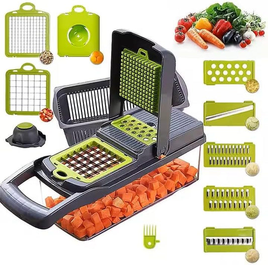 Vegetable Chopper, Vegetable Dicer,Vegetable Slicer,Vegetable Peeler, Vegetable Cutter, Food Chopper, Fruit Slicer, Kitchen Gadgets & Accessories(14 in 1)