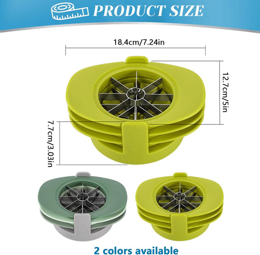 4 in 1 Fruit Cutter Slicer, Yellow Mango Apple Tomato Corer Slicer | Mango Cutter Corer Remover, Fruit & Vegetable Cutter, Multifunctional Kitchen Tool for Fruit & Vegetable Cutting